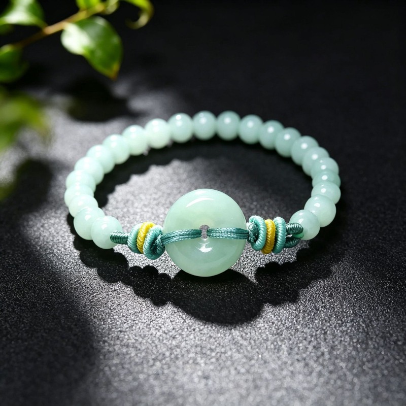 Bracelets - Pulsera de cuentas de esmeralda azul
