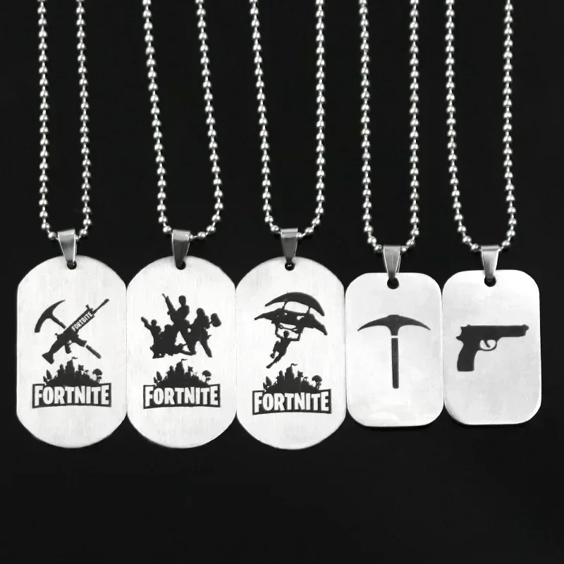 Anime Pendant Necklace - Collar de Anime del Juego Fortnite,