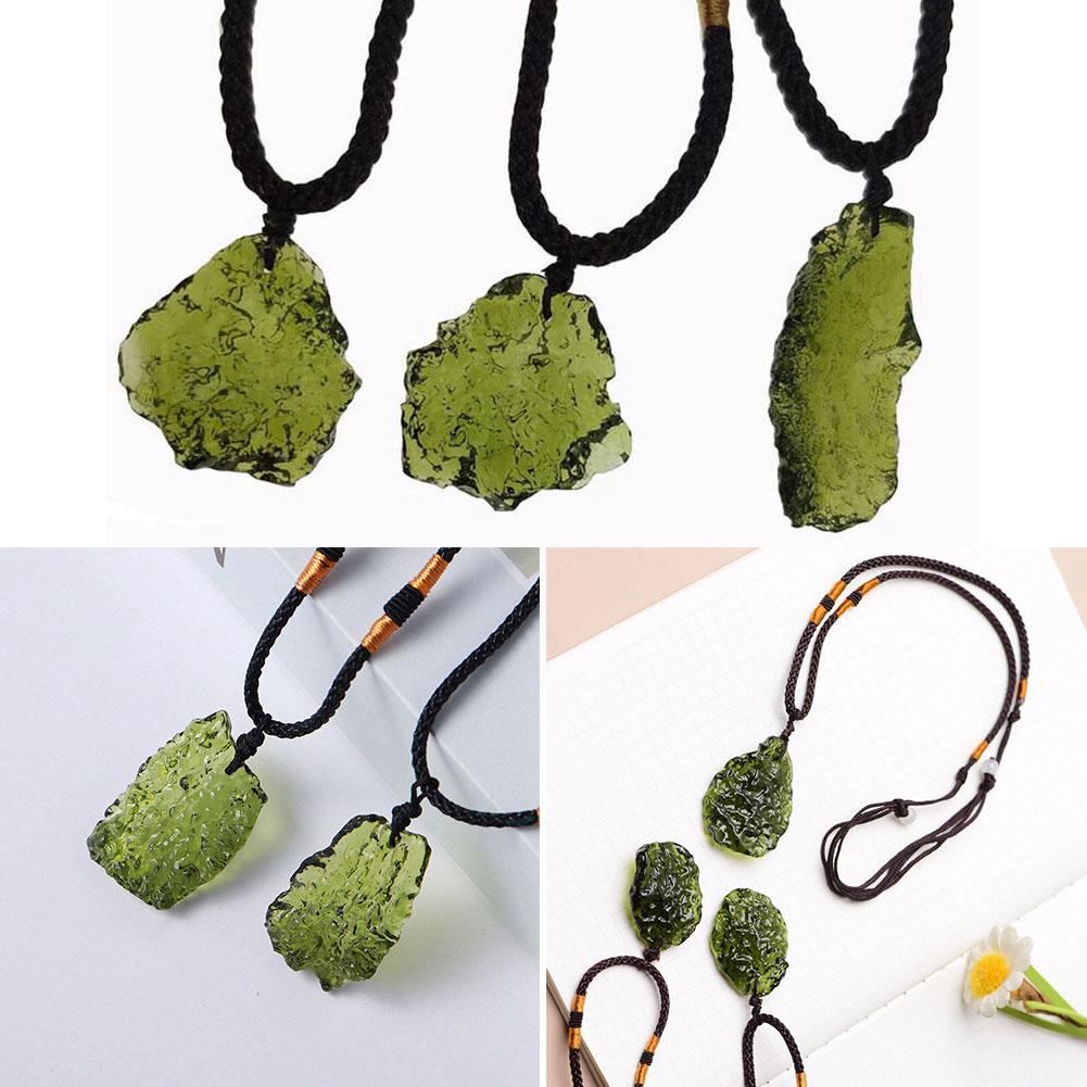 Crystal Pendant Necklace Natural Stone - Collar de cuarzo de cristal único