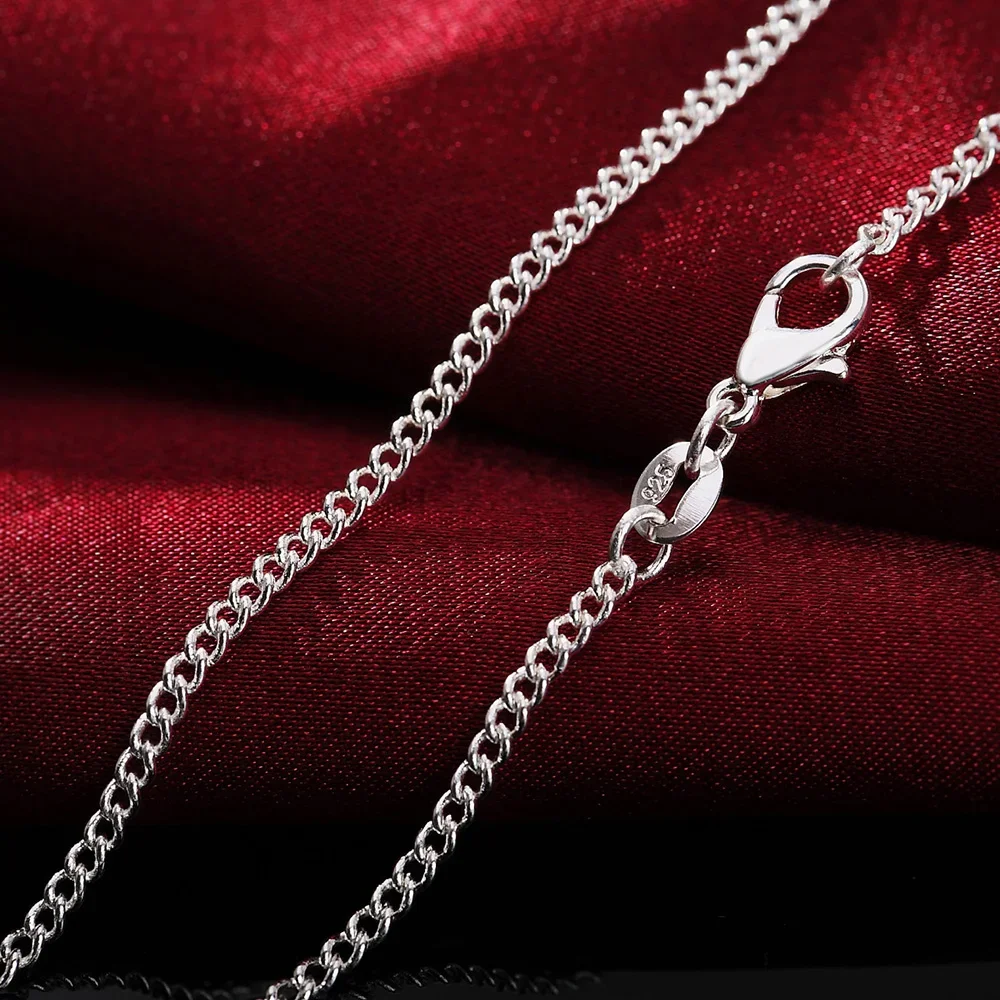 925 Sterling Silver Chain Necklace Men - Collar de plata de ley 925