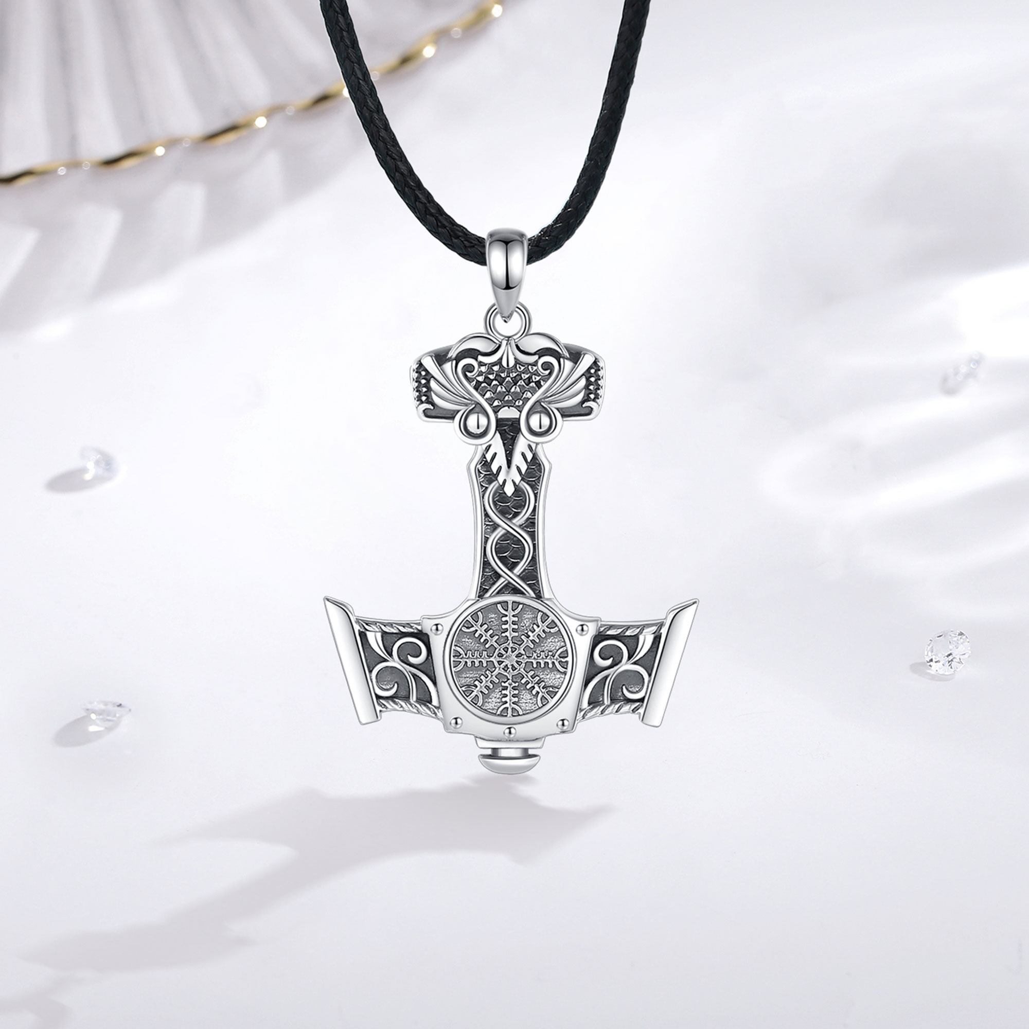 Eudora-collar de plata de ley  - 925 Sterling Silver Chain Necklace Men reseña y precio