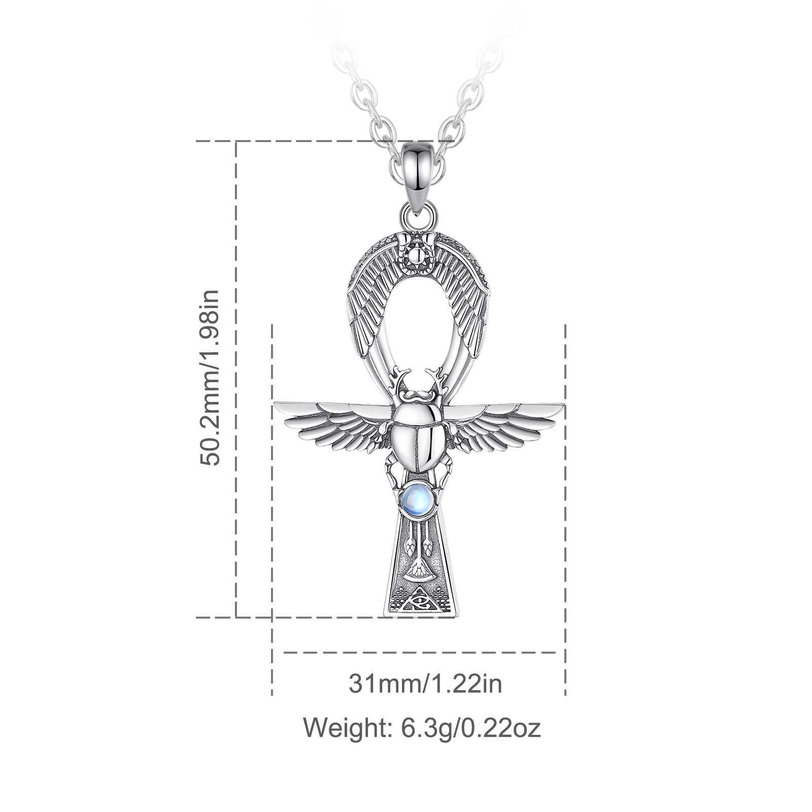 Eudora-collar de Plata de Ley  - 925 Sterling Silver Chain Necklace Men reseña y precio