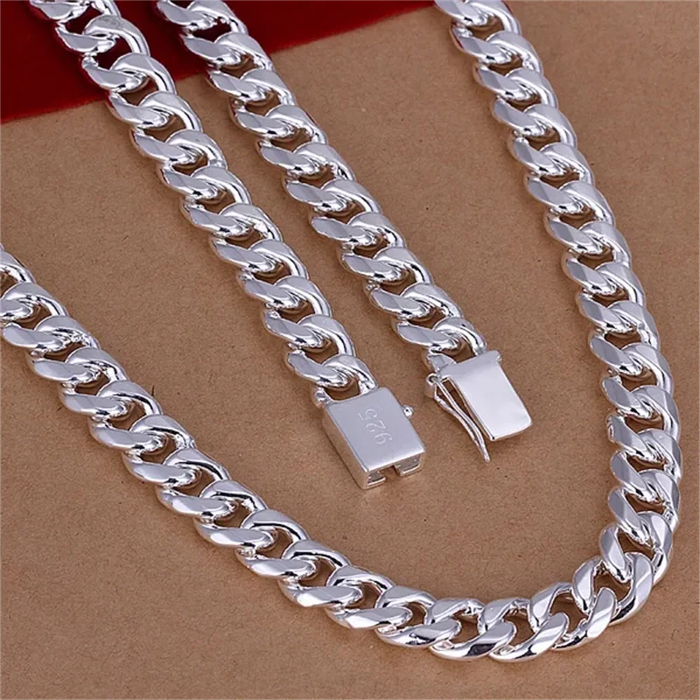 Collar clásico de Plata de Ley - 925 Sterling Silver Chain Necklace Men reseña y precio