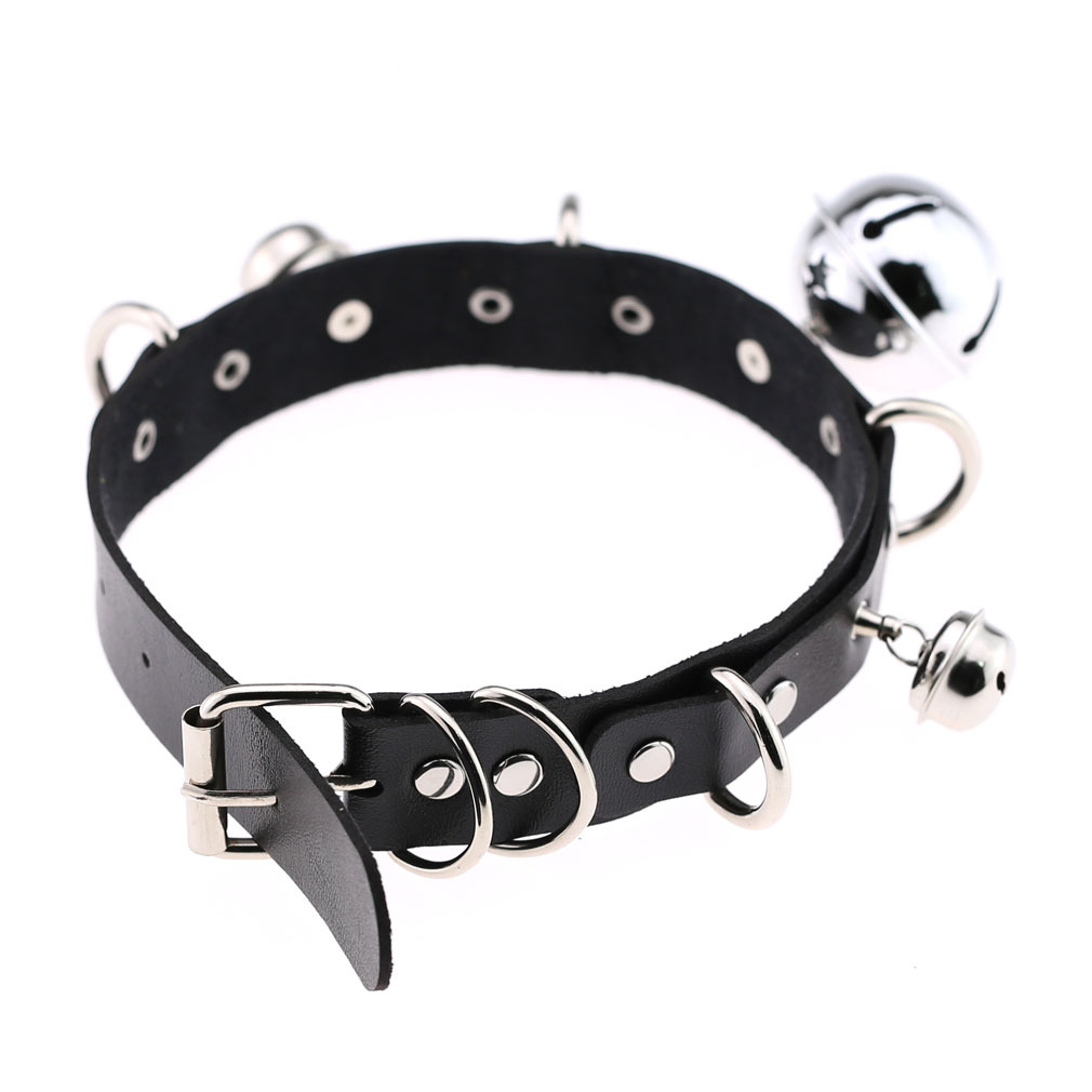 Gargantilla de cuero con remac - Goth Punk Spike Choker reseña y precio