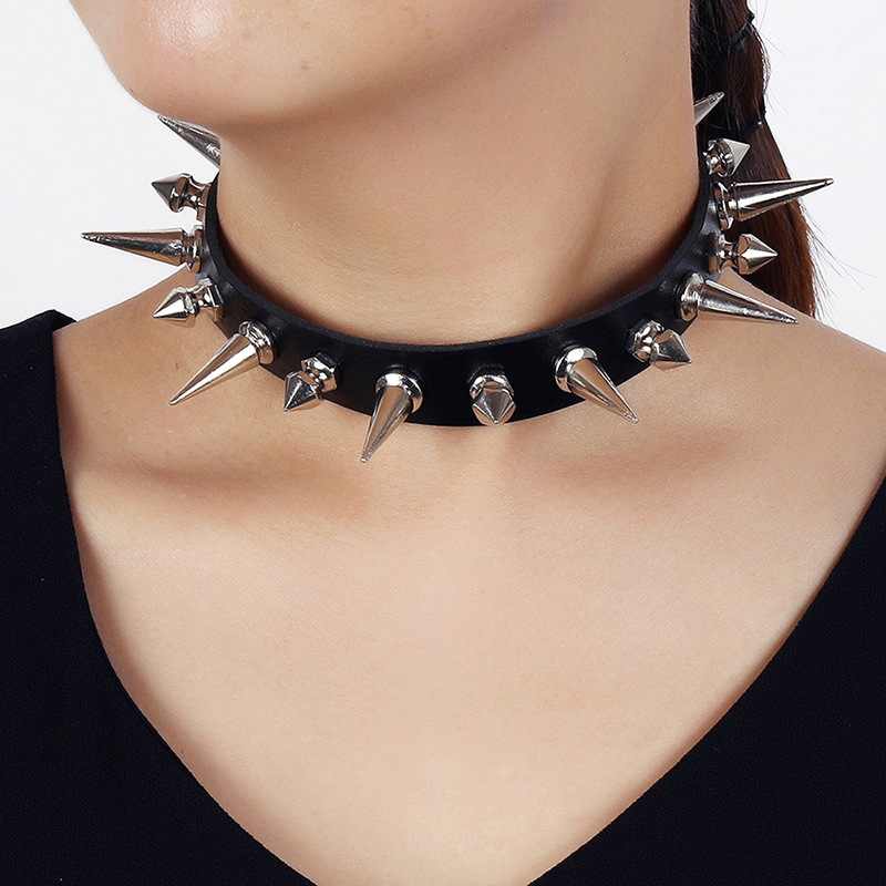 Gargantilla de Punta larga Pun - Goth Punk Spike Choker reseña y precio