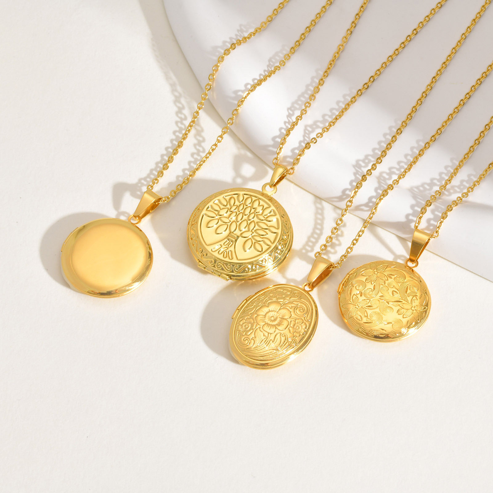 Vnox-collares con colgante de  - Heart Locket Necklace Photo reseña y precio
