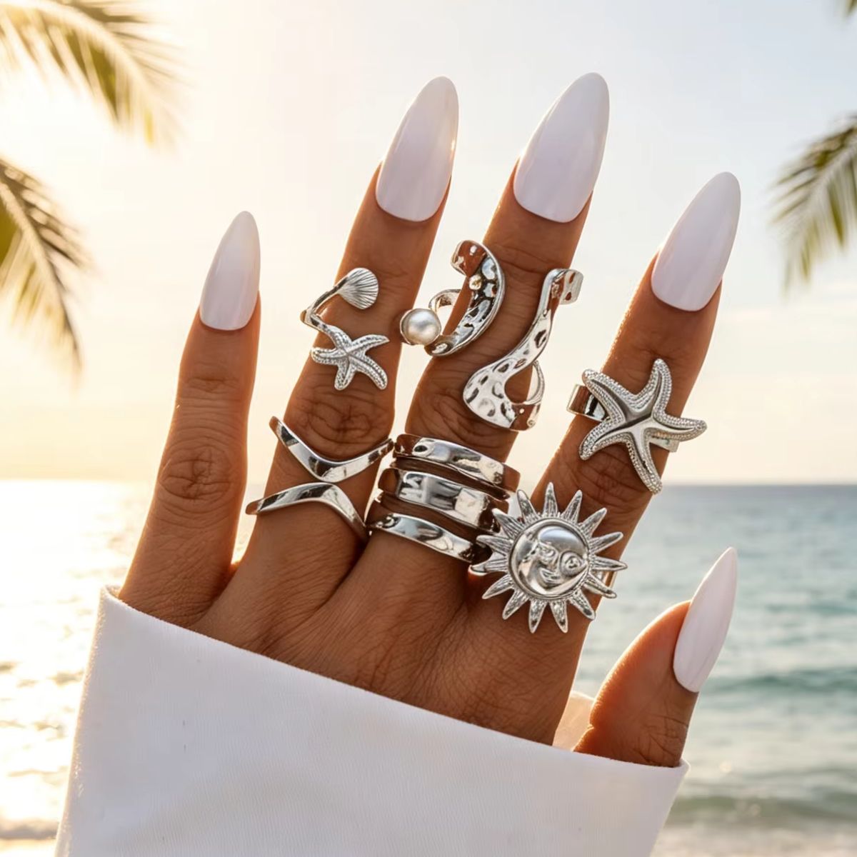Set de 6 Anillos Punk de Estre - Vintage Punk Knuckle Rings Set reseña y precio