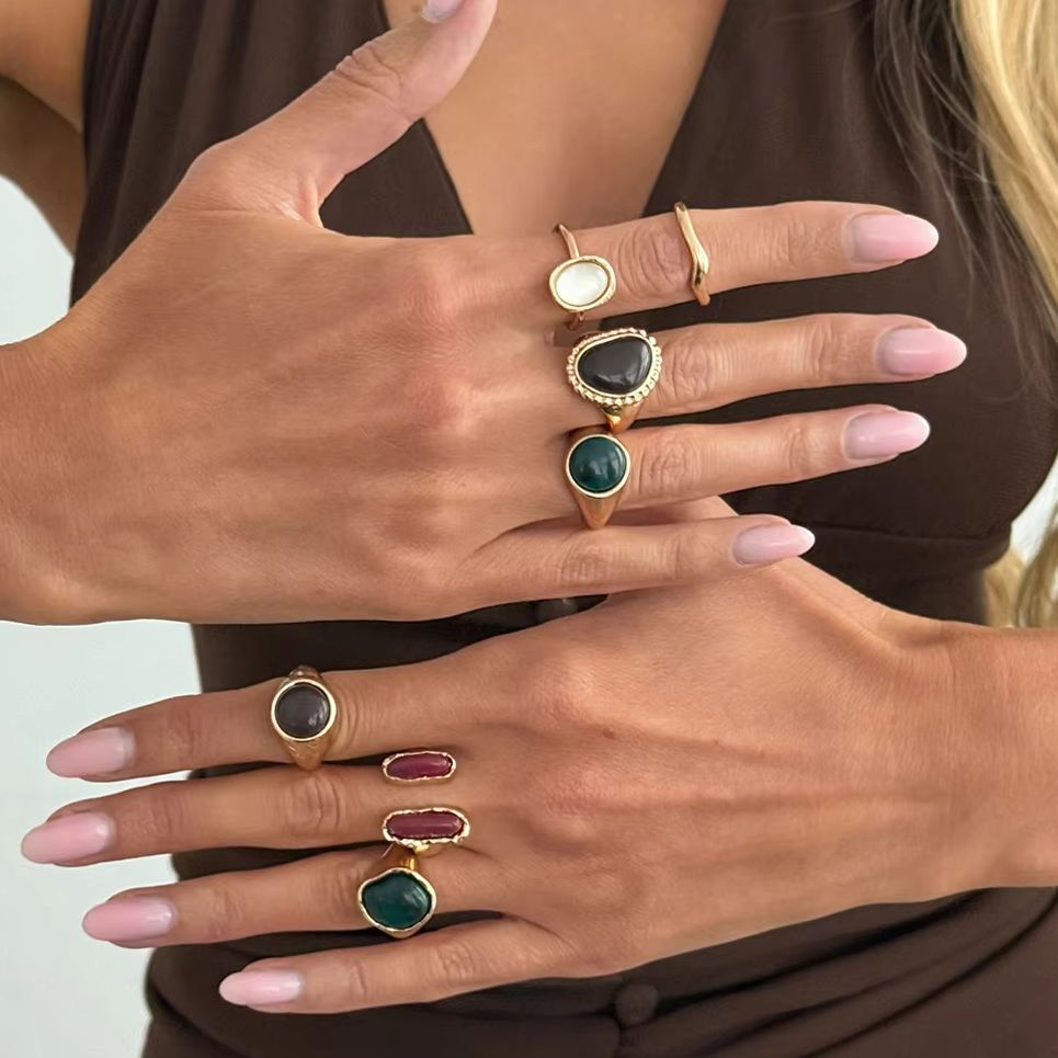 IngeSight.Z Juego de 7 Anillos - Vintage Punk Knuckle Rings Set reseña y precio