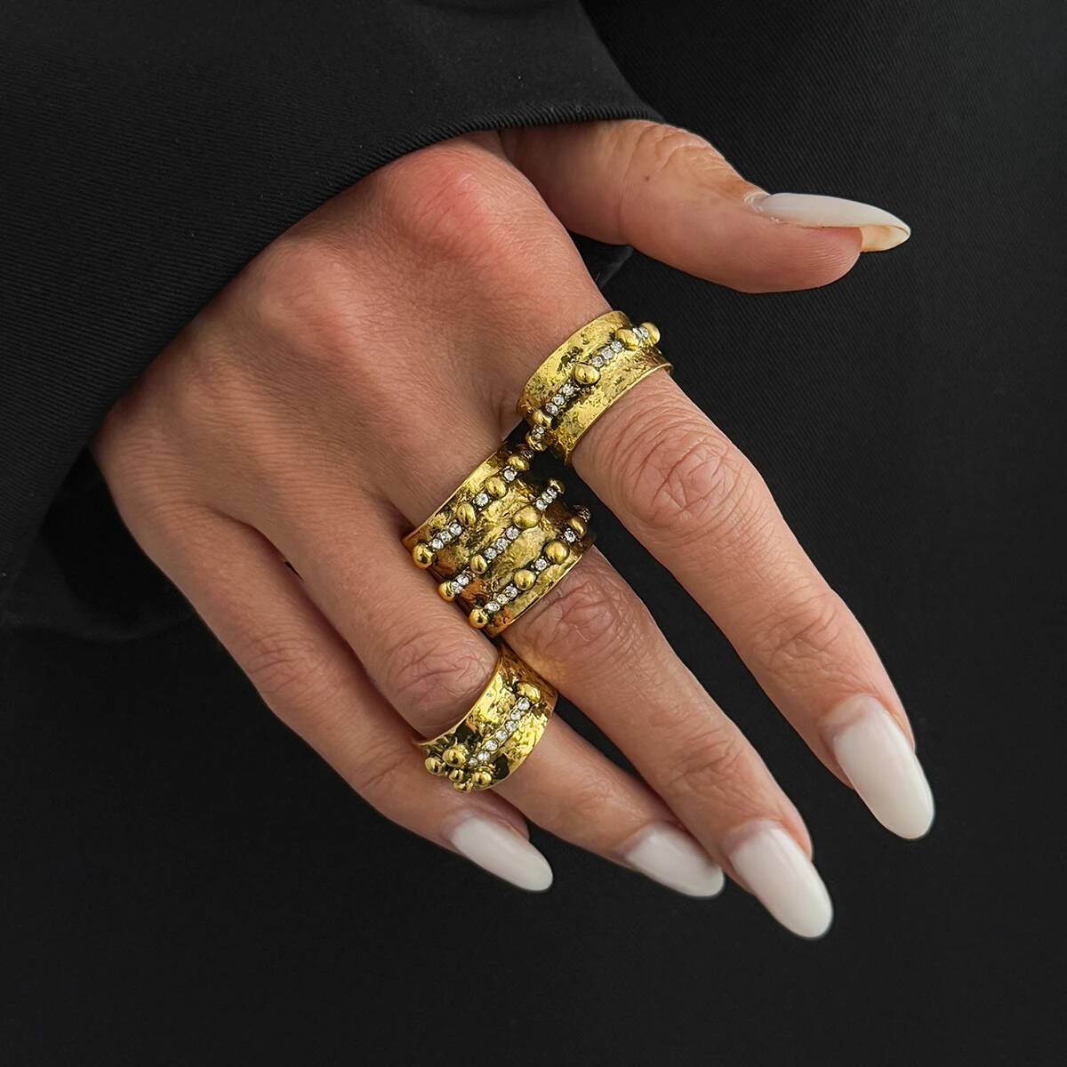 Ingemark - Juego de 3 Anillos  - Vintage Punk Knuckle Rings Set reseña y precio