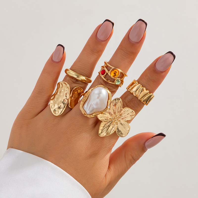 Juego de 6 Anillos de Metal Vi - Vintage Punk Knuckle Rings Set reseña y precio