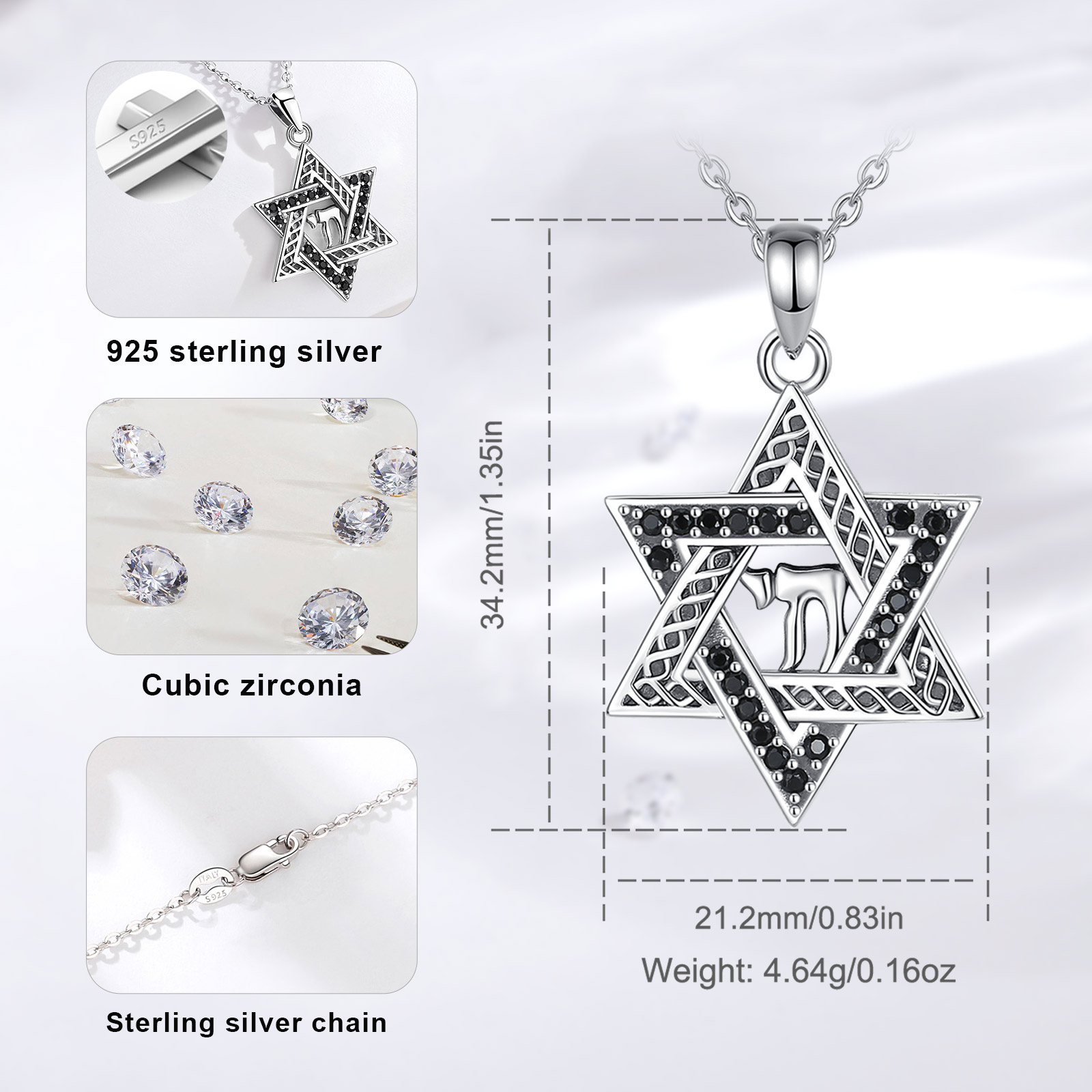 Eudora-colgante de plata de le - 925 Sterling Silver Chain Necklace Men reseña y precio